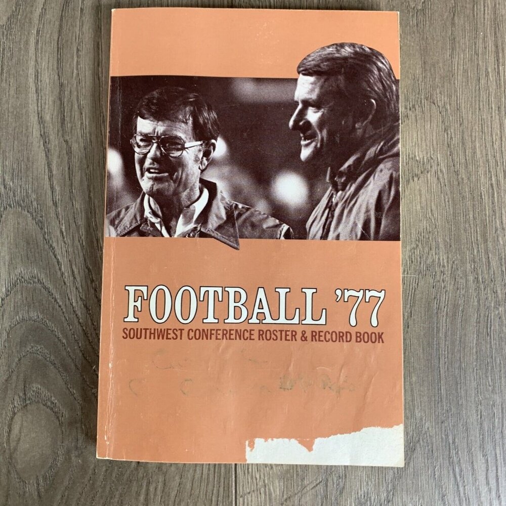Football '77 Southwest Conference Roster & Record Book SWC